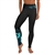 Wave Pattern Long Yoga Leggings - 2 Bands Available (Regular and Wide) & Plus Sizes