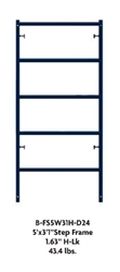 3' X 6'7" Waco Blue B-Size Ladder Frame (H-Lock)