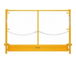 7' EZ Scaffold Guard Rail End Panel with Toe Board