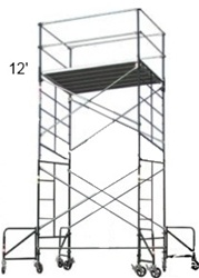 12 Foot Rolling Scaffolding Tower