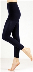 Foot Traffic - Signature cotton leggings - navy