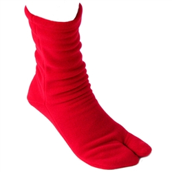 Polar Feet - Extra warm tabi socks - red