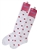 Sunfort - White patterned knee highs for kids