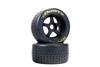 ARRMA dBoots Hoons 53/107 2.9 Gold Belted Tires on 5-Spoke Wheels (2)
