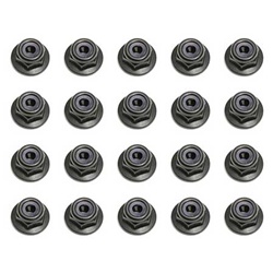 Associated M3 Locknuts With Flange (10)