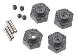 Axial Aluminum Hex Hub 12mm Black (4)