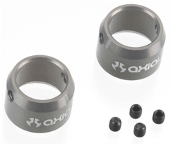 Axial Driveshaft Ring w/Setscrews Grey (2)