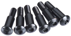 Axial M3x4x15mm Hex Socket Button Head Shoulder Screw (Black) (6pcs)