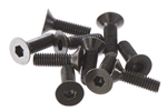 Axial M3x10mm Hex Socket Flat Head (Black) (10pcs)