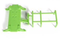 Axial Monster Truck Skid Plate and Battery Capture (Green)