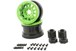 Axial 2.2" Method Beadlock Wheels IFD Green (2pcs)