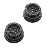 Axial 1.25" 1.55" Beadlock Wheels Black (2)