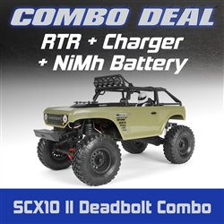 Axial SCX10 II Deadbolt 4WD RTR Combo with Charger and NiMh Battery