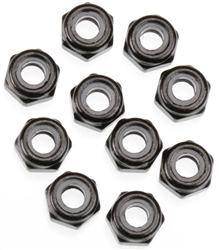 Axial Nylon Locking Hex Nut M3 Black (10)