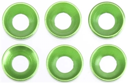Axial Cone Washer 3x6.9x2mm Green (6)