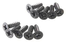 Axial Tapping Flat Head M3x10mm Black (10)