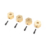 Axial UTB18 Hex Hubs, Brass (7g) (4)