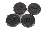 Axial ST28 Razor FR / Paddle RR Tire Set for Yeti Jr. (4)