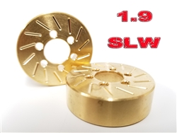 Beef Tubes Beef Patties Scale Brake Rotors/Weights 1.9" (SLW) - Brass (2)