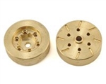 Beef Tubes Beef Patties Scale Brake Rotors/Weights (1.55" 6-Lug RC4WD) - Brass (2)