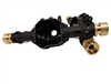 Beef Tubes SCX10 II / AR44 Axle Housing With Pre-Installed Narrowed Spline Beef Tubes (Narrow Brass)