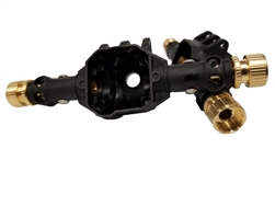 Beef Tubes SCX10 II / AR44 Axle Housing With Pre-Installed Narrowed Spline Beef Tubes (Narrow Brass)