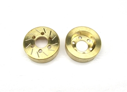 Beef Tubes Beef Patties Scale Brake Rotors/Weights (Gear Head) - Brass (2)