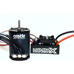 Castle Creations Mamba X Sensored 25.2V WP ESC and 1406-3800kV Crawler Sensored Combo