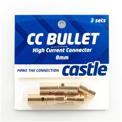 Castle Creations 8.0mm High Current CC Bullet Connector Set