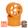 Crawler Innovations 2.2" 6 Bolt Wheel 1.5" Width - Orange (2)