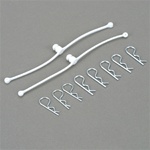 Du-Bro Body Klip Retainers White