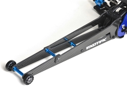 Exotek Racing Adjustable 12" Carbon and Alloy Wheelie Bar for DR10