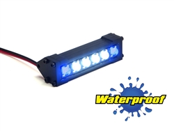 Gear Head RC 1/10 Scale Six Shooter 2" LED Light Bar - White and Blue