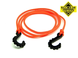 Gear Head RC 24" Tow Rope with Hooks, Neon Orange