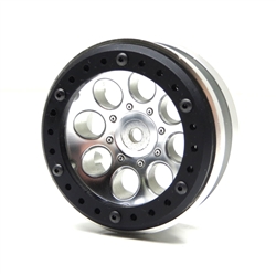 Gear Head RC Axial 1.9" Wheel Beadlock Rings, Simple Style, Black Delrin (4)