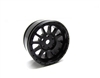 Gear Head RC M-12 Micro Crawler Wheels, Black (4)