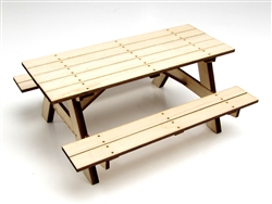 Gear Head RC 1/10 Scale Wood Picnic Table Kit