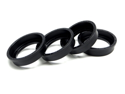 Gear Head RC Replacement 1.9" EZ-Loc Beadlock Rings, Black Delrin (4)