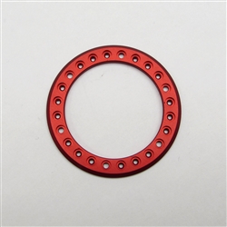 Gear Head RC 1.9" Aluminum Beadlock Rings - Anodized Red (2)