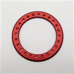 Gear Head RC 2.2" Aluminum Beadlock Rings - Anodized Red (2)