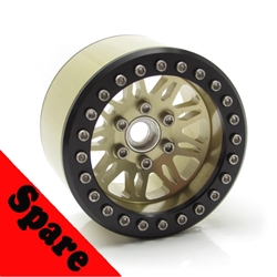 Gear Head RC 2.2" Vegas Beadlock Wheel, Champagne (1) Spare DISCONTINUED