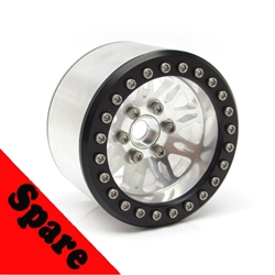 Gear Head RC 2.2" Vegas Beadlock Wheel, Silver (1) Spare DISCONTINUED