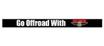 Go Offroad With - Windshield Banner No. 5