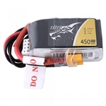 Gens ace Tattu 3S 11.1V 450mAh 75C LiPo Battery - XT30 (TAA4503S75XT3)