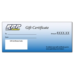 RPP Hobby Gift Certificate