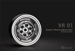 Gmade 1.9" VR01 Beadlock Wheels (Chrome) (2)