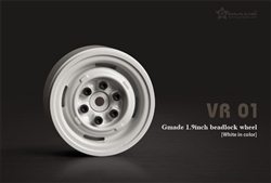 Gmade 1.9" VR01 Beadlock Wheels (White) (2)
