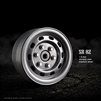 Gmade 1.9" SR02 Beadlock Wheels (Semigloss silver) (2)
