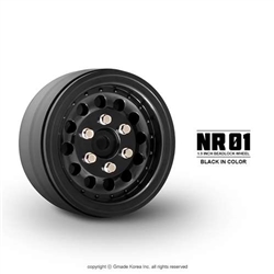 Gmade 1.9" NR01 Beadlock Wheels (Black) (2)