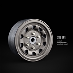 Gmade 1.9" SR04 Beadlock Wheels (Uncoated Silver) (2)